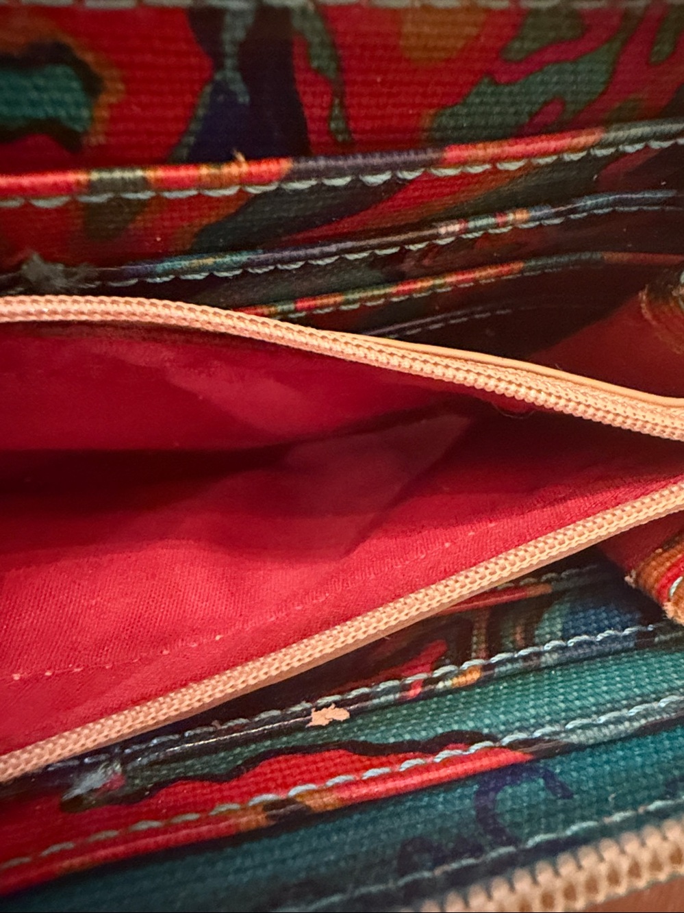 Sak Roots Multicolor Zip Wallet - Picture 4 of 5